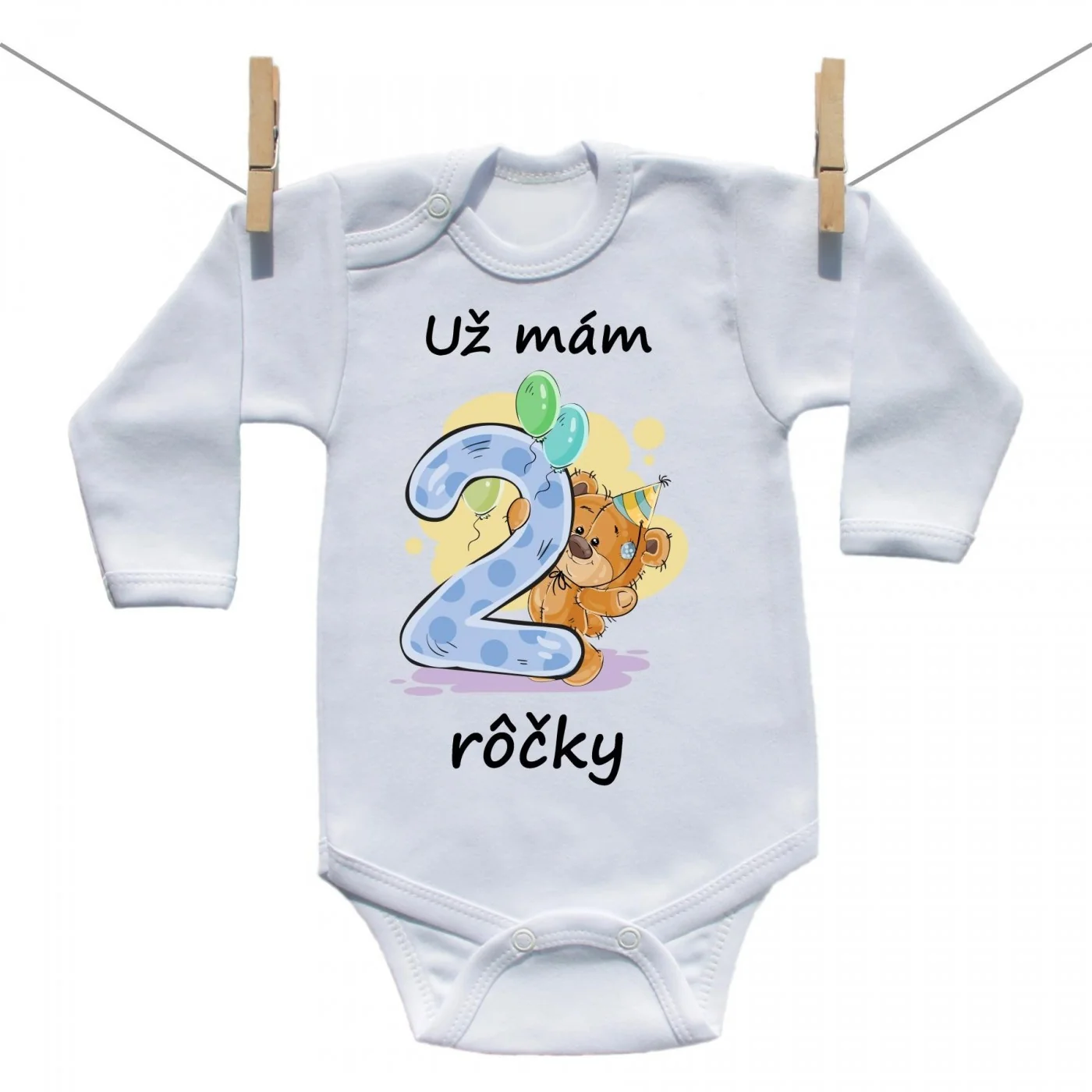 Boodyy Body s dlhým rukávom Už mám 2 rôčky Veľkosť: 62