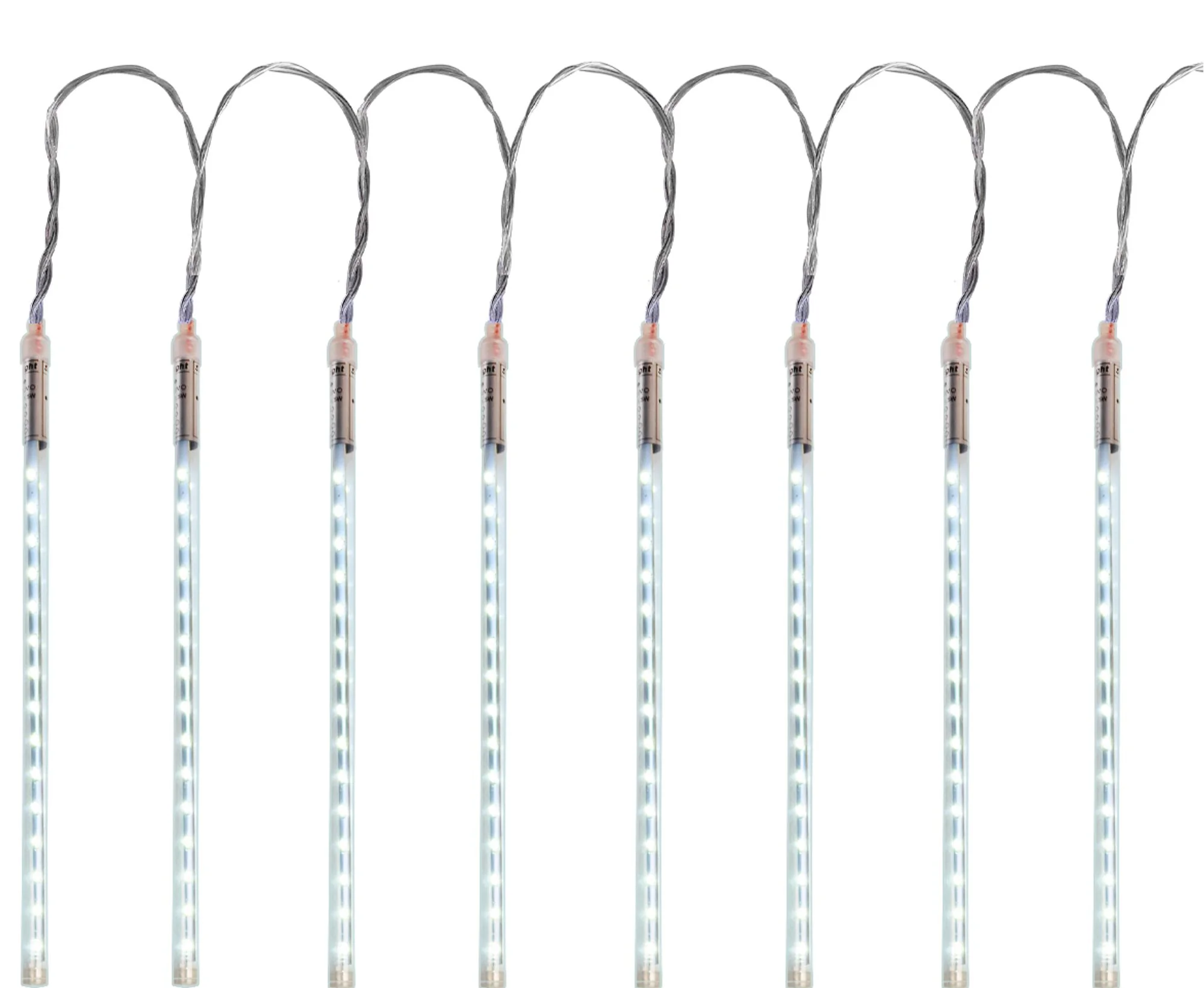 MagicHome LED reťaz Icicle, 1 ks 240 LED studená biela, 8 cencúľov, vodopád, 230 V/50 Hz, IP44, von, 2,50x0,30 m