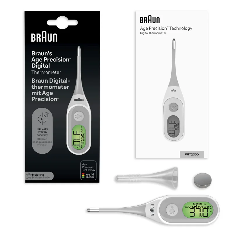 Braun PRT2000 digitálny teplomer Age Precision s ohybnou špičkou