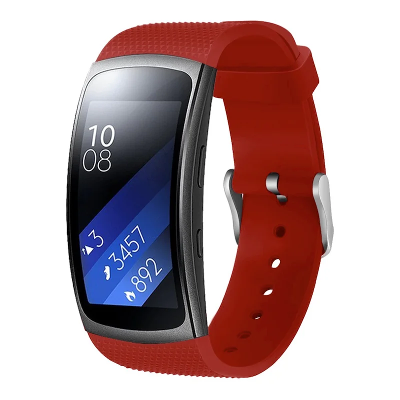 BStrap Silicone Land remienok na Samsung Gear Fit 2 red