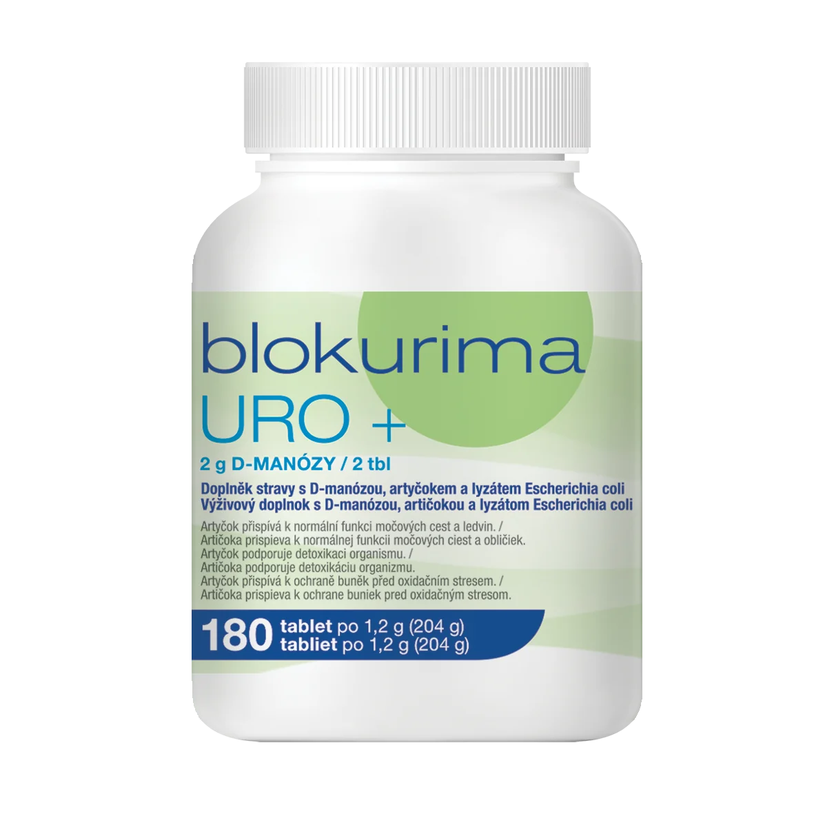 Blokurima URO+ 1×180 tbl, výživový doplnok