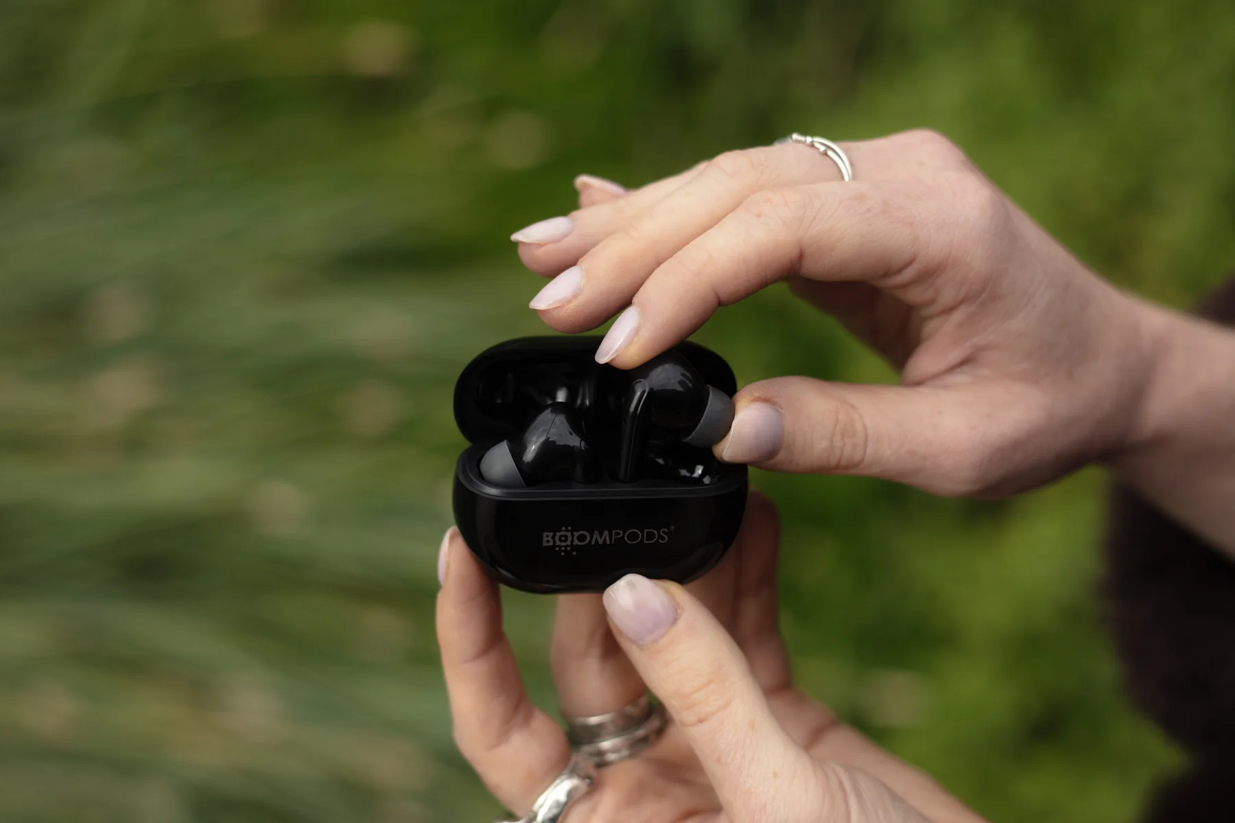 BOOMPODS echobuds bezdrôtové slúchadlá čierne