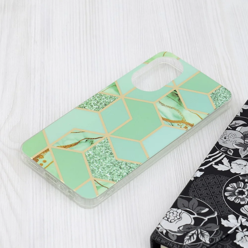 Marble pudro pre Oppo A78 4G - Zelená