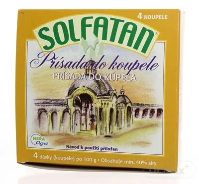 SOLFATAN 4×100 g, prísada do kúpeľa