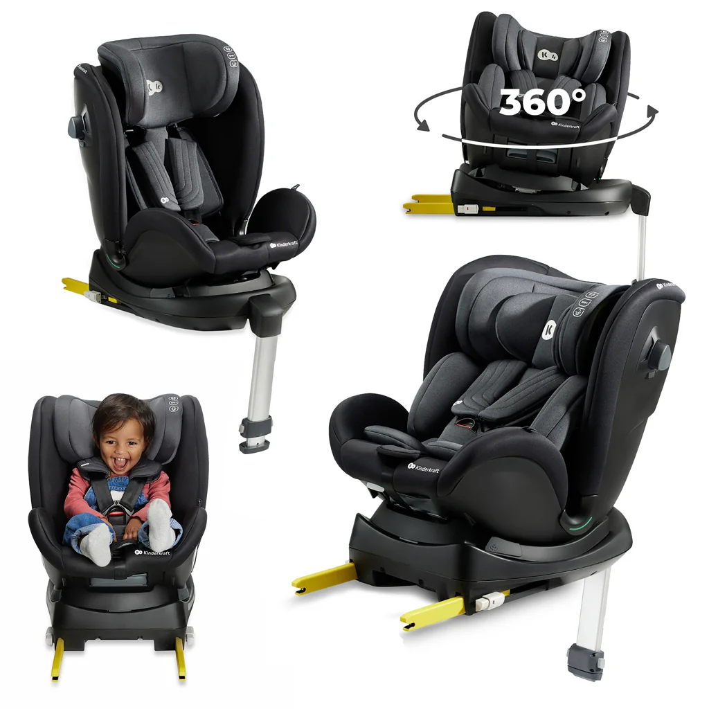 KINDERKRAFT SELECT Autosedačka Xrider i-Size 40-125 cm Black 1×1 ks, autosedačka