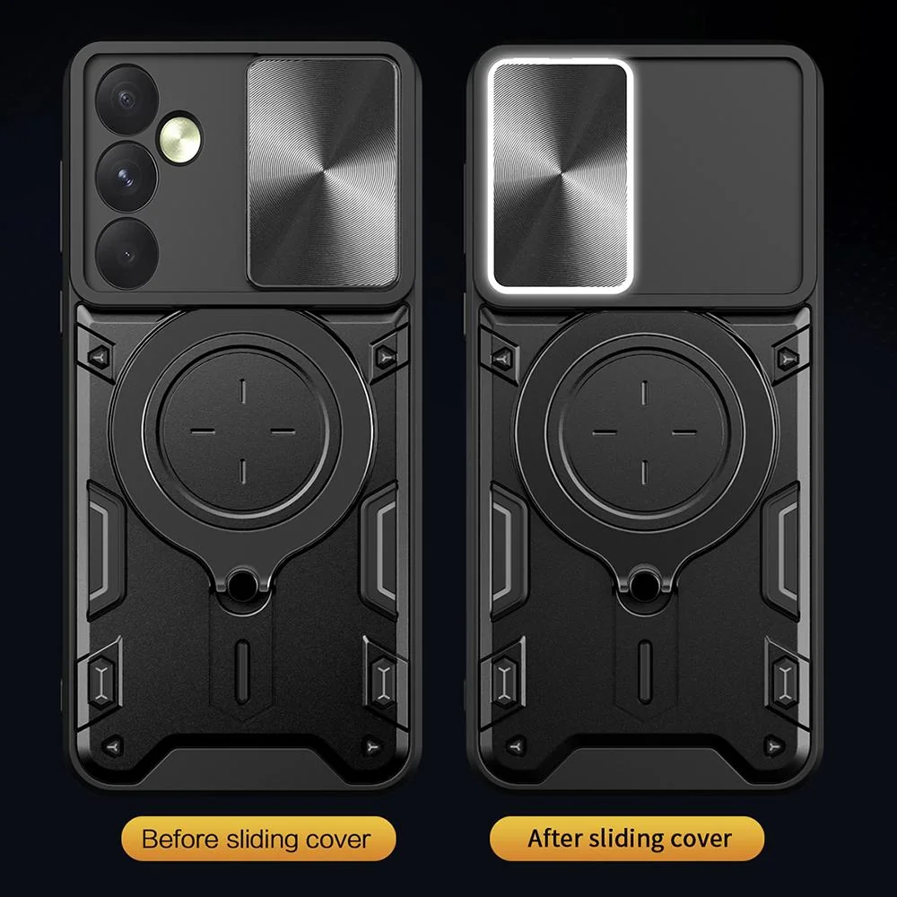 Ochranný obal pre Oppo Reno12 Nárazuvzdorný obal, otočný krúžok