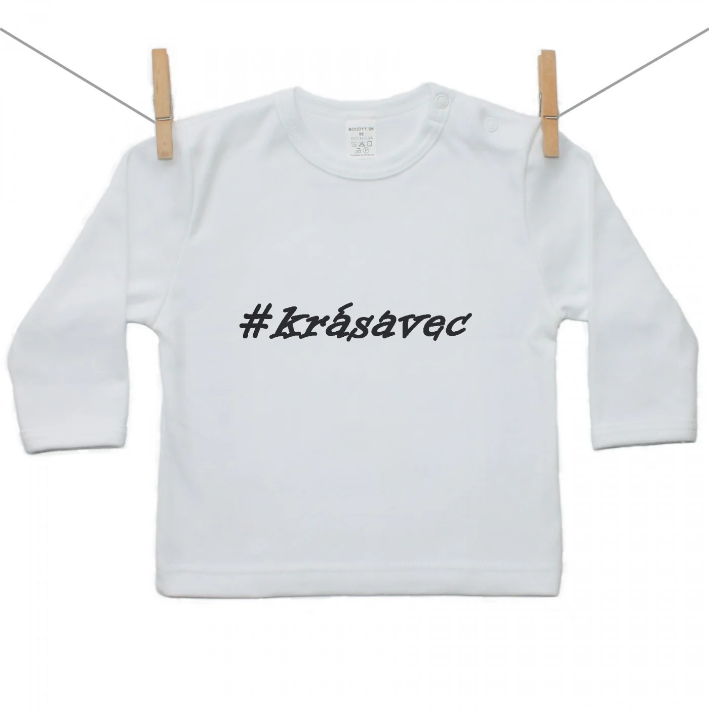Boodyy Tričko s dlhým rukávom Krásavec Veľkosť: 98
