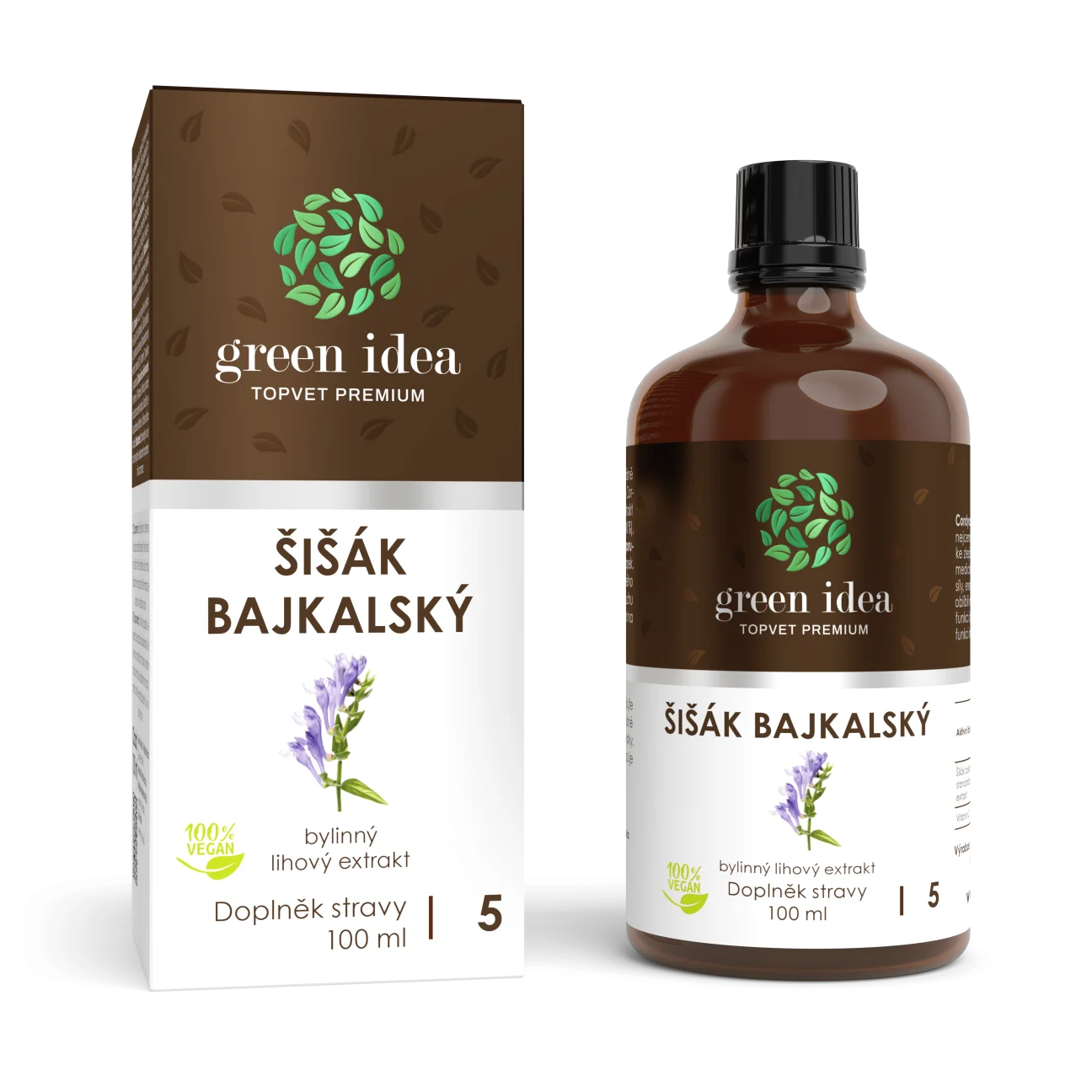 Šišiak bajkalský - tinktúra - kvapky 100 ml - Green idea