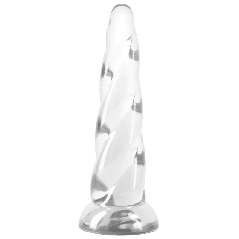 Gélové dildo s prísavkou Fantasia Siren, priehľadné 19 cm