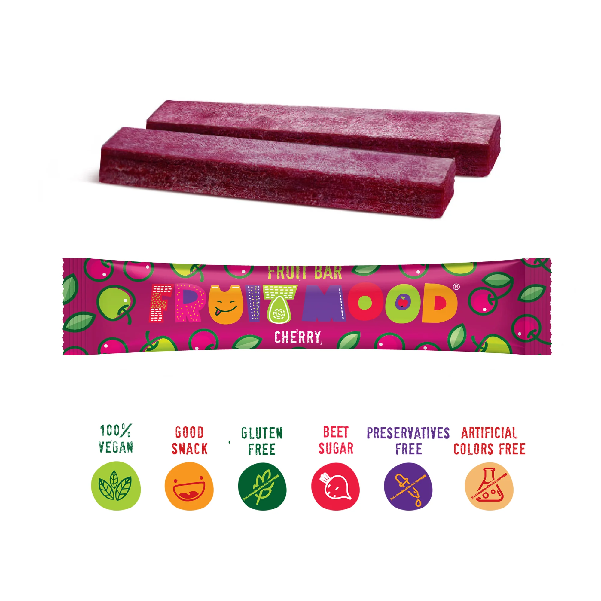 Sergio Ovocná tyčinka Fruit Mood Čerešňa 1×20 g, ovocná tyčinka