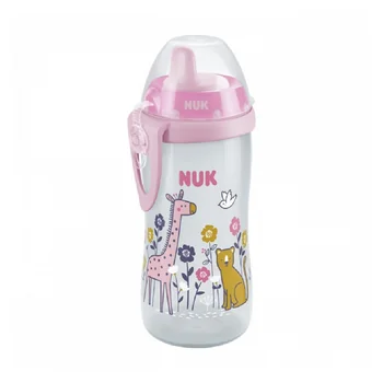 Detská fľaša NUK Kiddy Cup 300 ml ružová