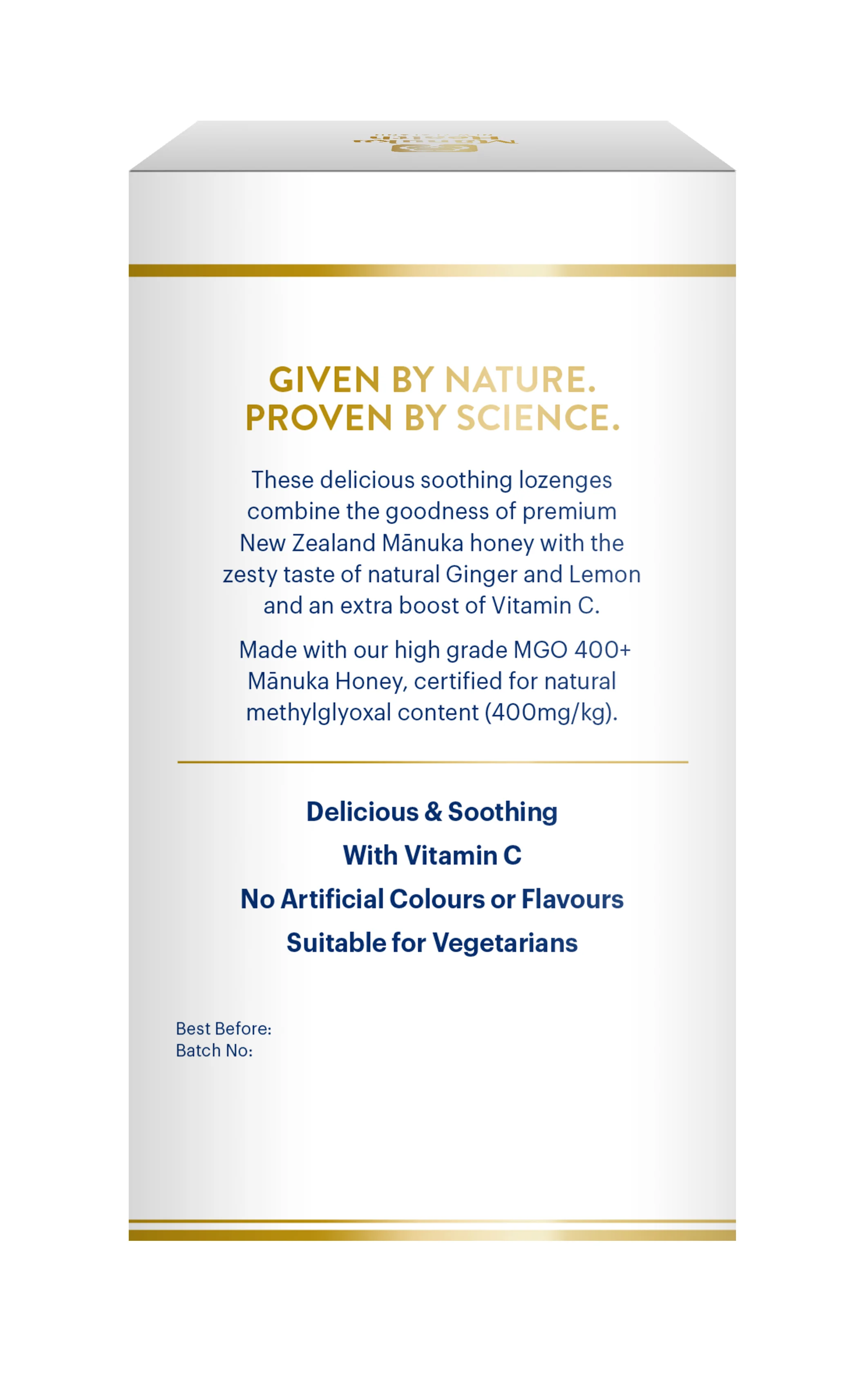 Manuka Pastilky MGO 400+ Citrón a zázvor 65 g