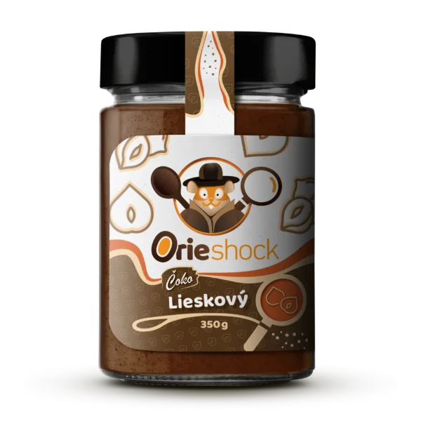 Orieshock čoko lieskový 350g 1×350 g, 100% orieškový krém
