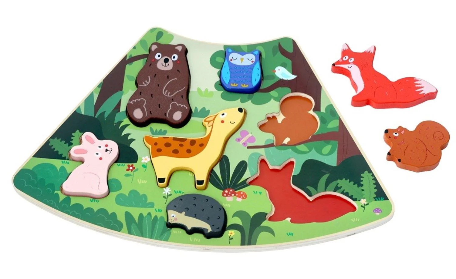 2Kids Toys Drevené puzzle Lesné zvieratká prepojiteľné