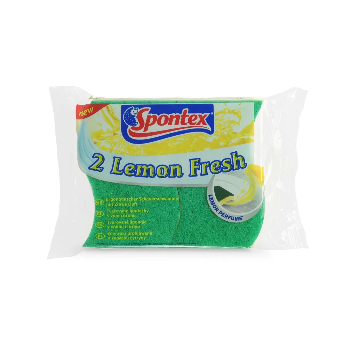 Spontex Lemon Fresh houbička na nádobí 2ks