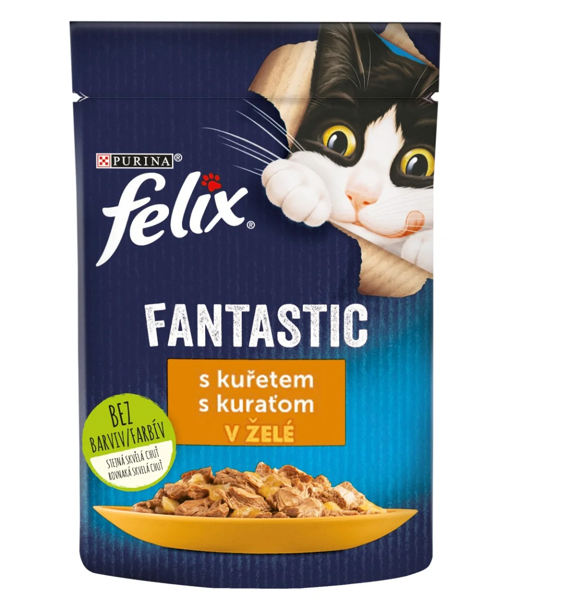 Felix Fantastic kapsička pre mačky kura v želé 85 g 26×85 g, kapsička pre mačky