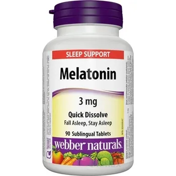 Webber Naturals Melatonin 3 mg 1×90 ks, melatonín