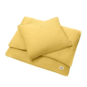 BIBS mušelínové obliečky z BIO bavlny, mustard 1×1 ks, mušelínové obliečky