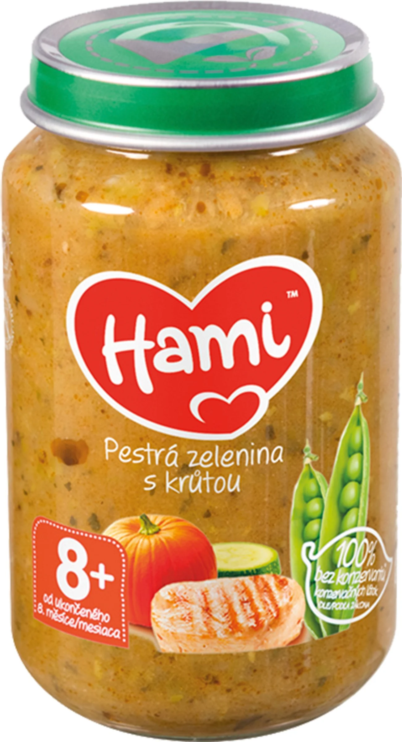 HAMI Mäsozeleninový príkrm Pestrá zelenina s morkou 200 g