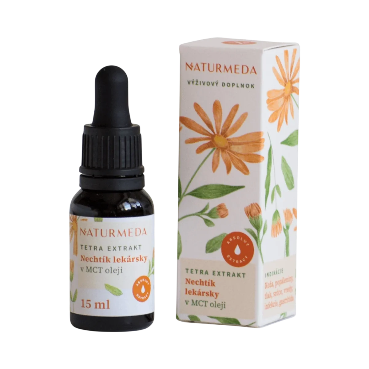 Nechtík lekársky – Tetra bylinný extrakt – 15 ml – Naturmeda