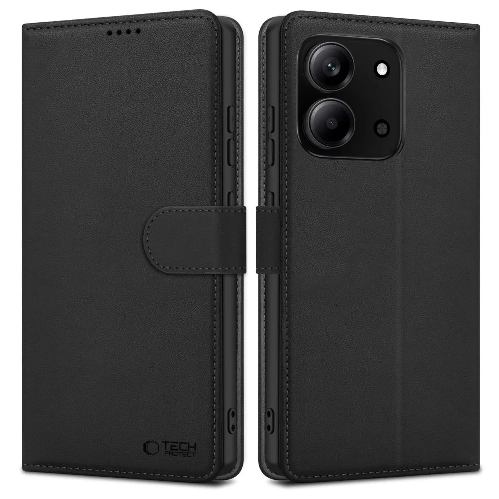 Tech-Protect Wallet knižkové puzdro na Xiaomi Redmi 15C 4G, čierne