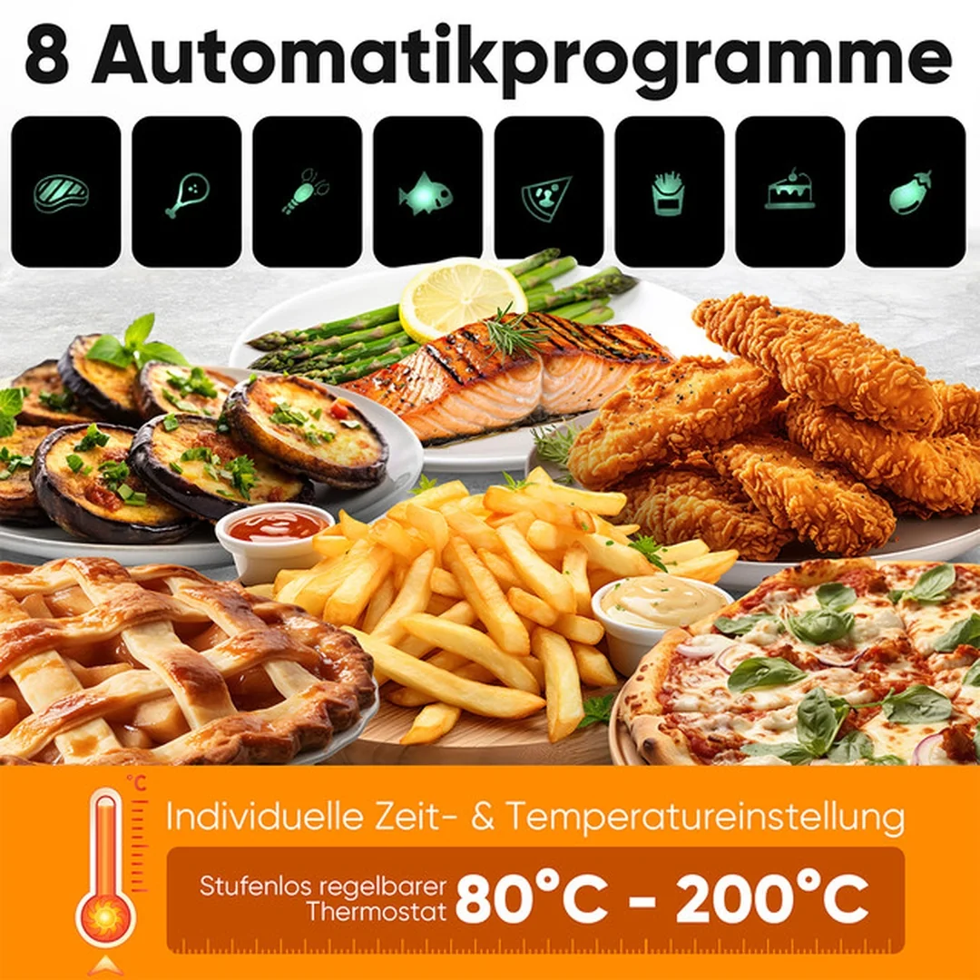 ProfiCook FR 1294 H teplovzdušná fritéza 6,5 l, 1600 W