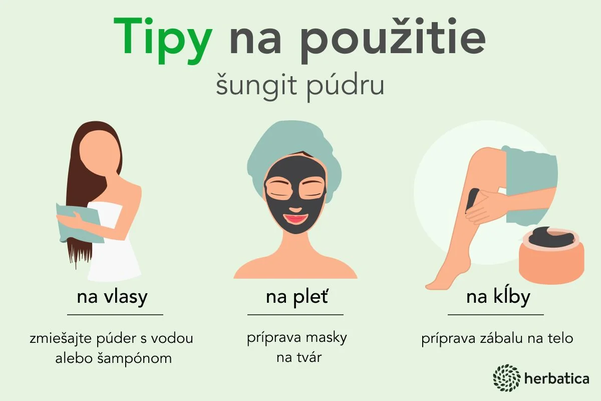 Šungit púder - 300g - Herbatica