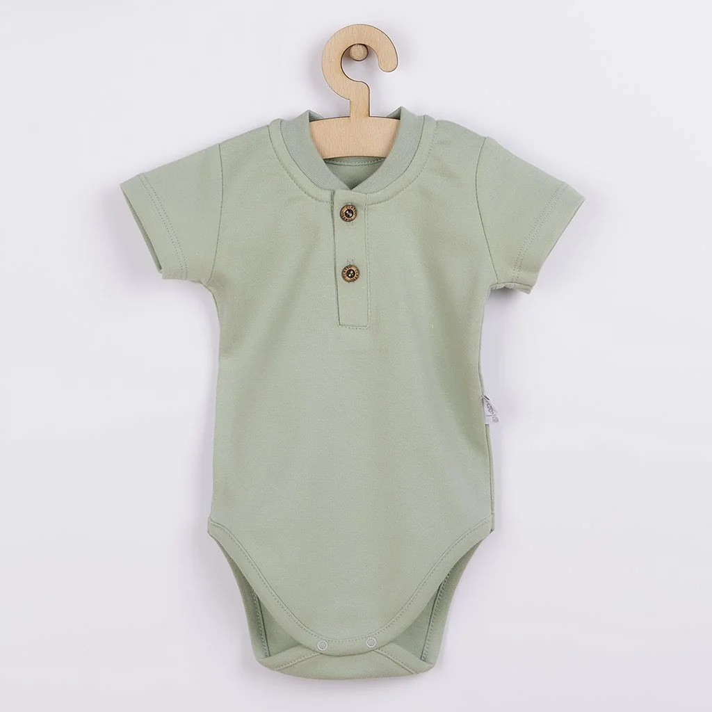 Dojčenské bavlnené body s krátkym rukávom Nicol Lea, vel. 86 (12-18m)