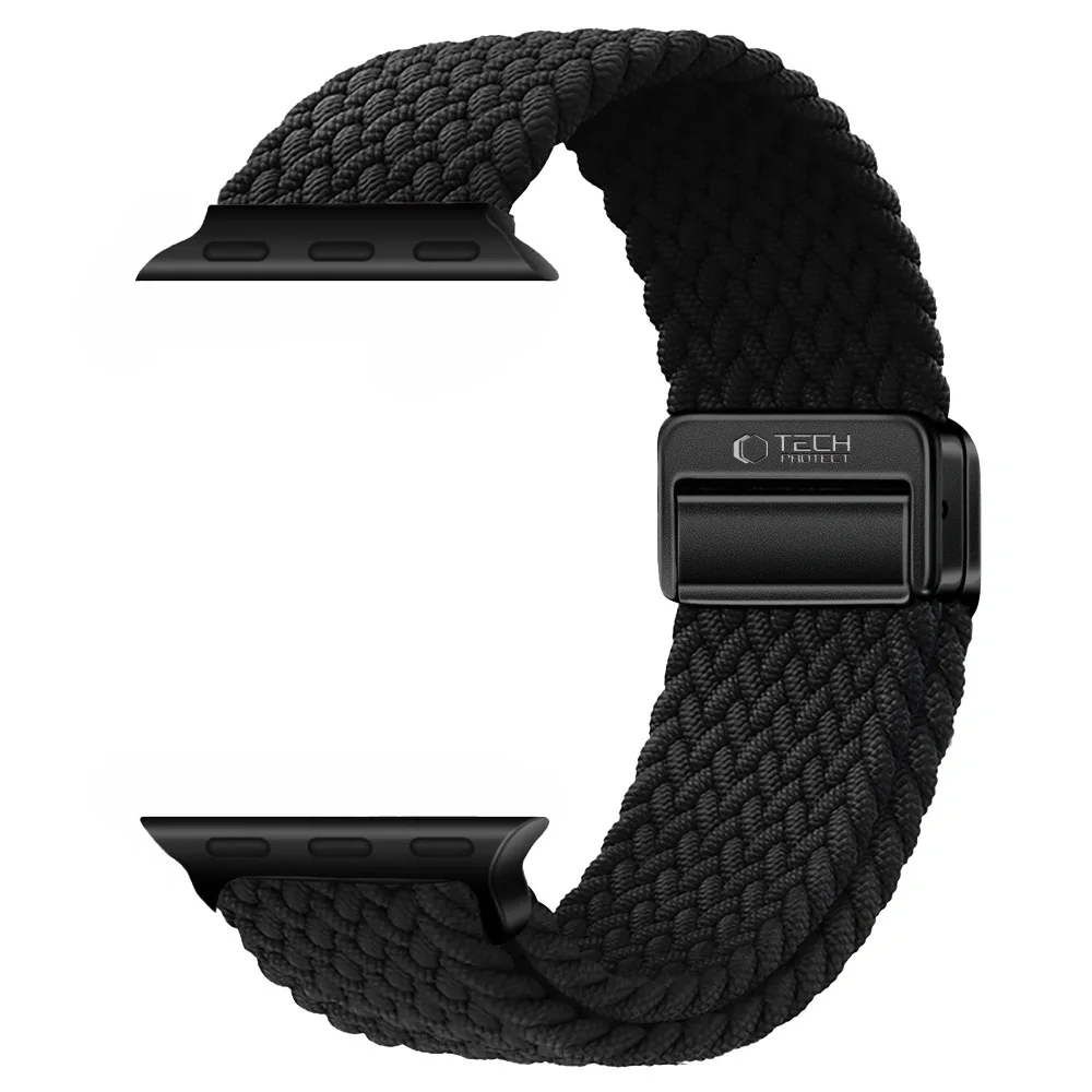 Tech-Protect Nylon Mag remienok na Apple Watch 40/41/42mm, black