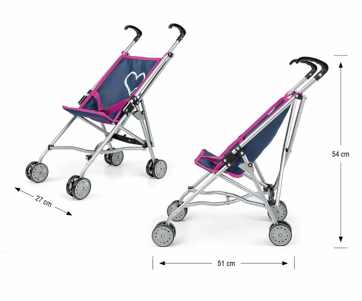Detský golfový kočík pre bábiky Milly Mally Julia Prestige Pink ,