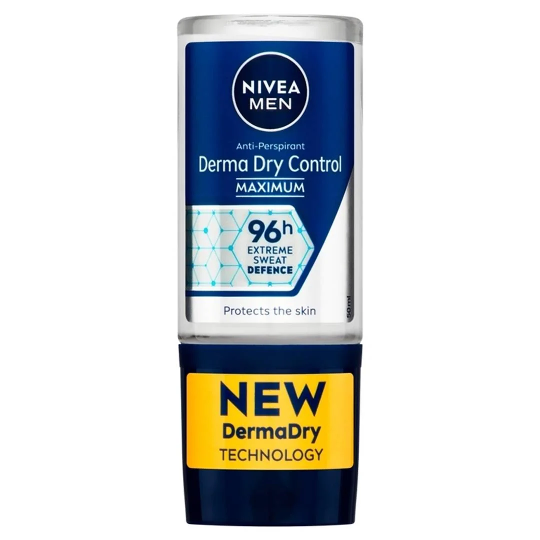 NIVEA Derma Dry Control maximum roll-on pánsky antiperspirant 50ml
