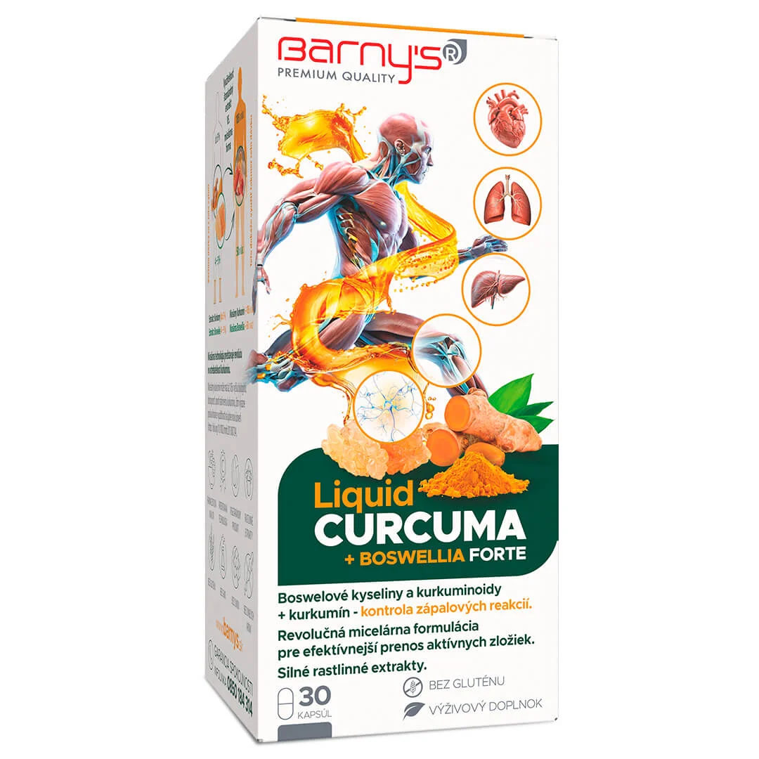 Barny's® LIQUID CURCUMA + BOSWELLIA FORTE 30 cps