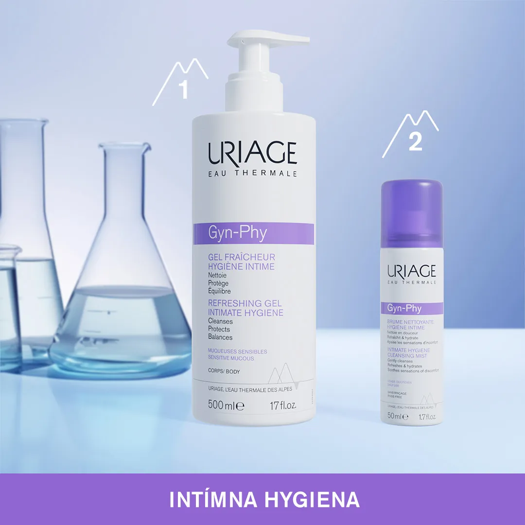 URIAGE GYN-PHY Refreshing Gel Intimate Hygiene, 500ml 1×500 ml, intímny čistiaci gél