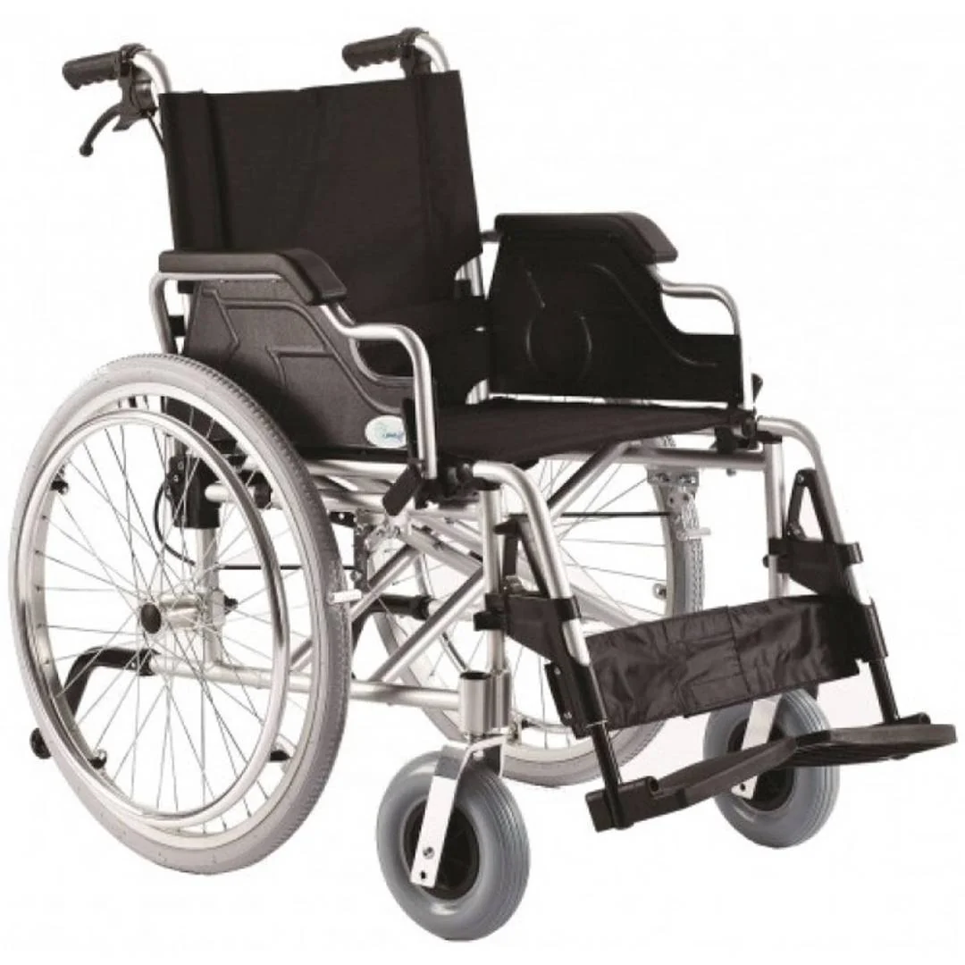 Vozík invalidný hliníkový FS908LJQ - Šírka sedačky 48cm Farba: čierna