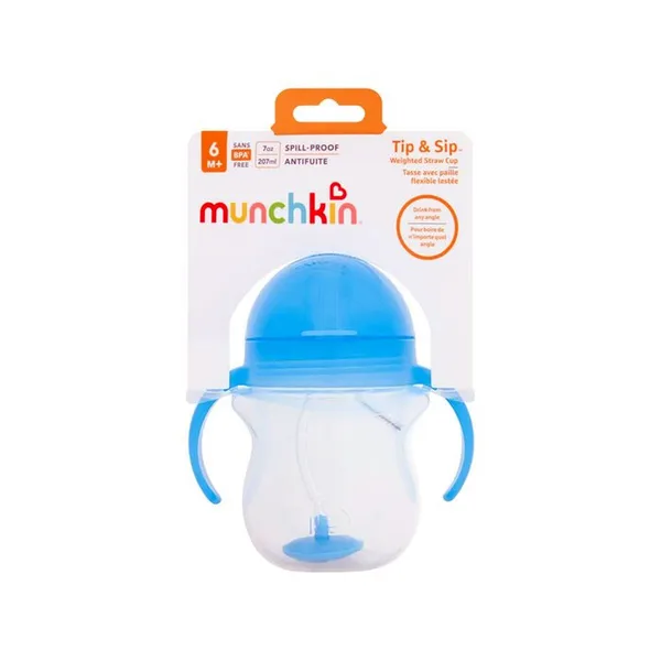 Munchkin Click Lock™ Tip & Sip hrnček 207ml, 6m+, modrý 1×1 ks, hrnček