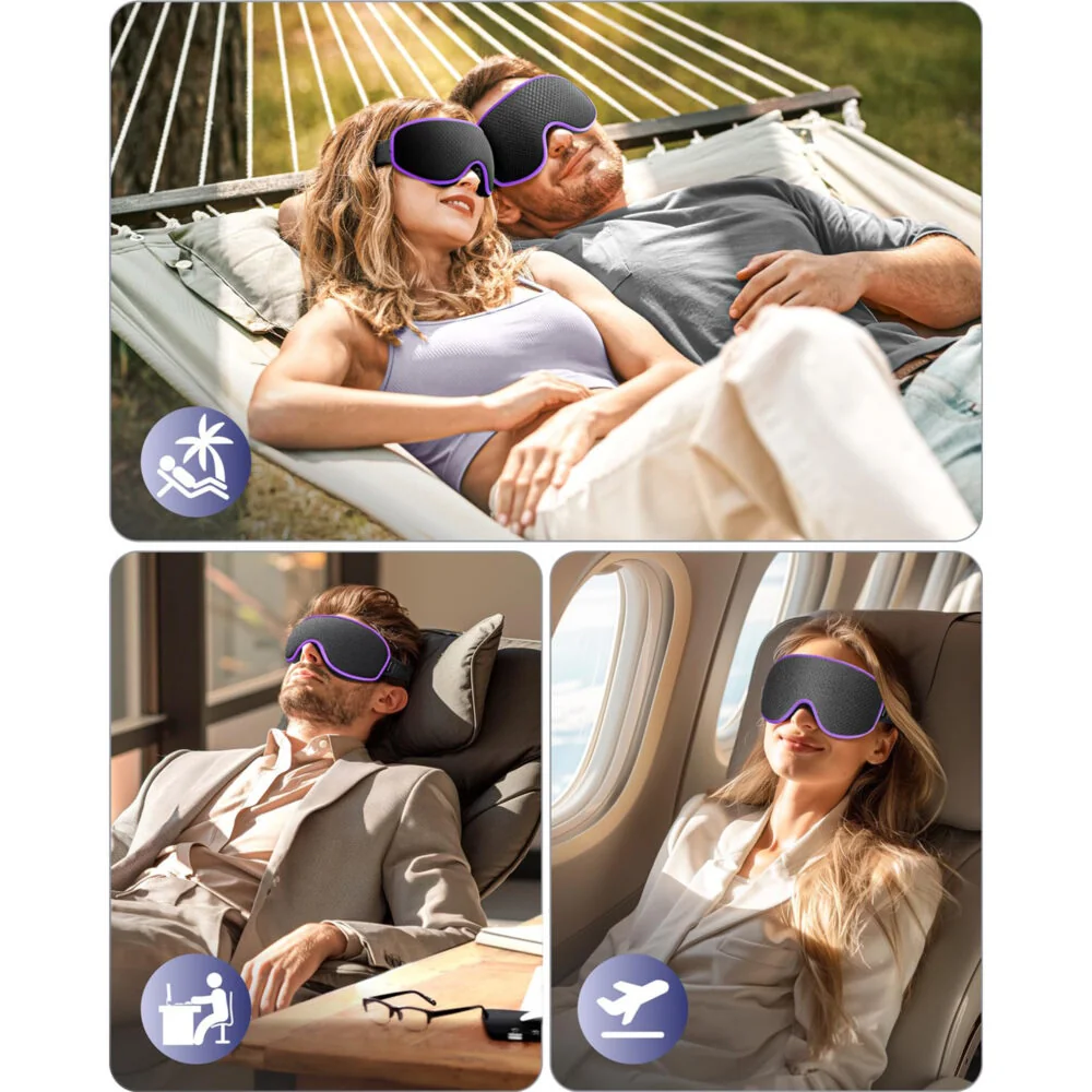 Livefy Eye Patch maska na spanie, čierna