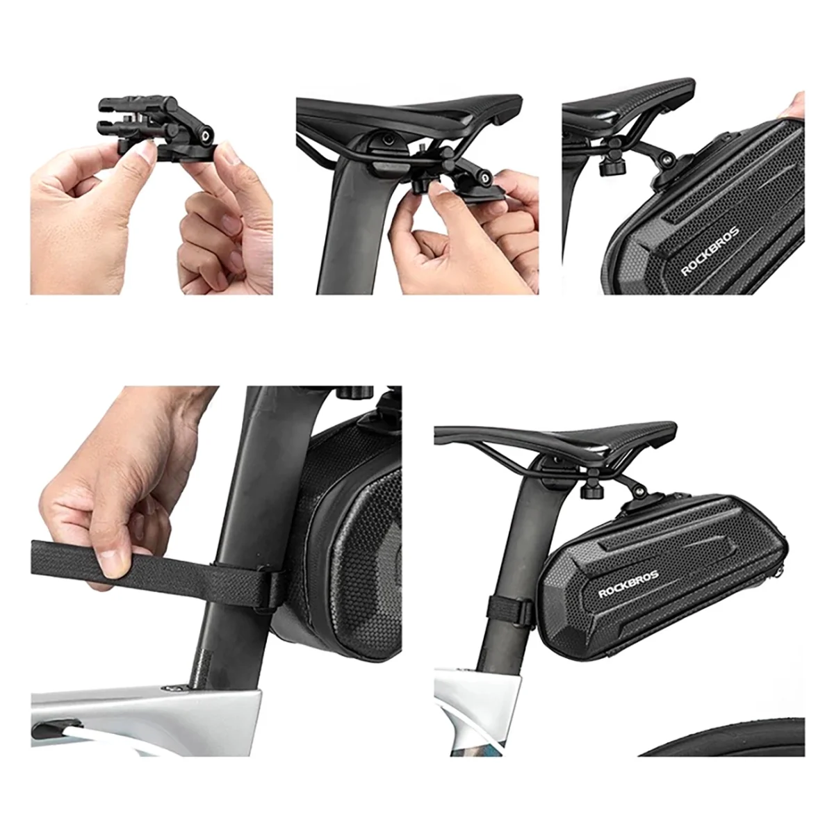 Rockbros B69 cyklistická taška pod sedadlo 1.8L, čierna