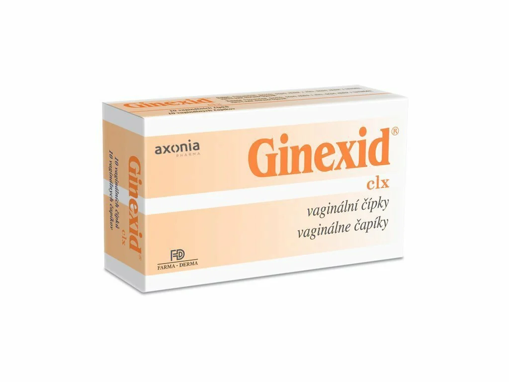 GINEXID vaginálne čapíky 10x2g 20 g
