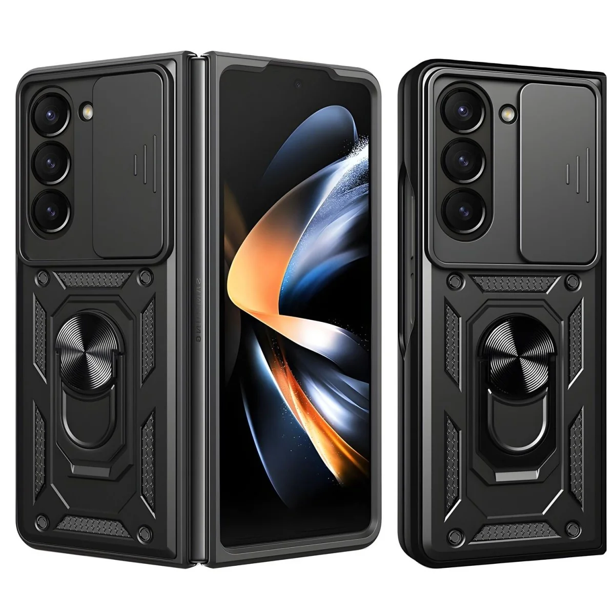 Hybrid Armor Camshield puzdro pre Samsung Galaxy Z Fold5 Kryt pre zadný fotoaparát