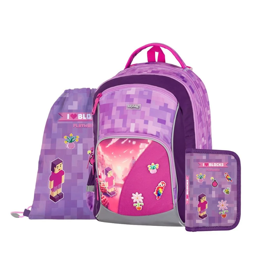 OXY GO Školský set Playworld Girl 3 ks 3-dielny set