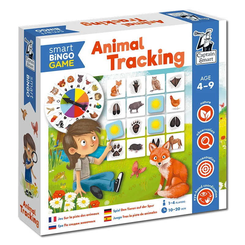 Captain Smart - Inteligentné bingo - po stopách zvierat