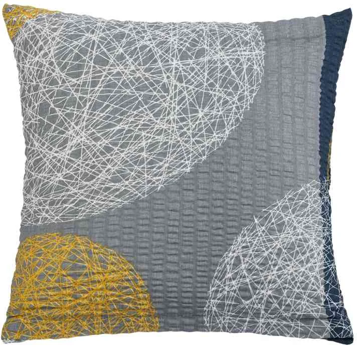 Obliečka 80/865 40x40cm šedooranžové gule 1×1 ks, bavlnená obliečka na vankúš