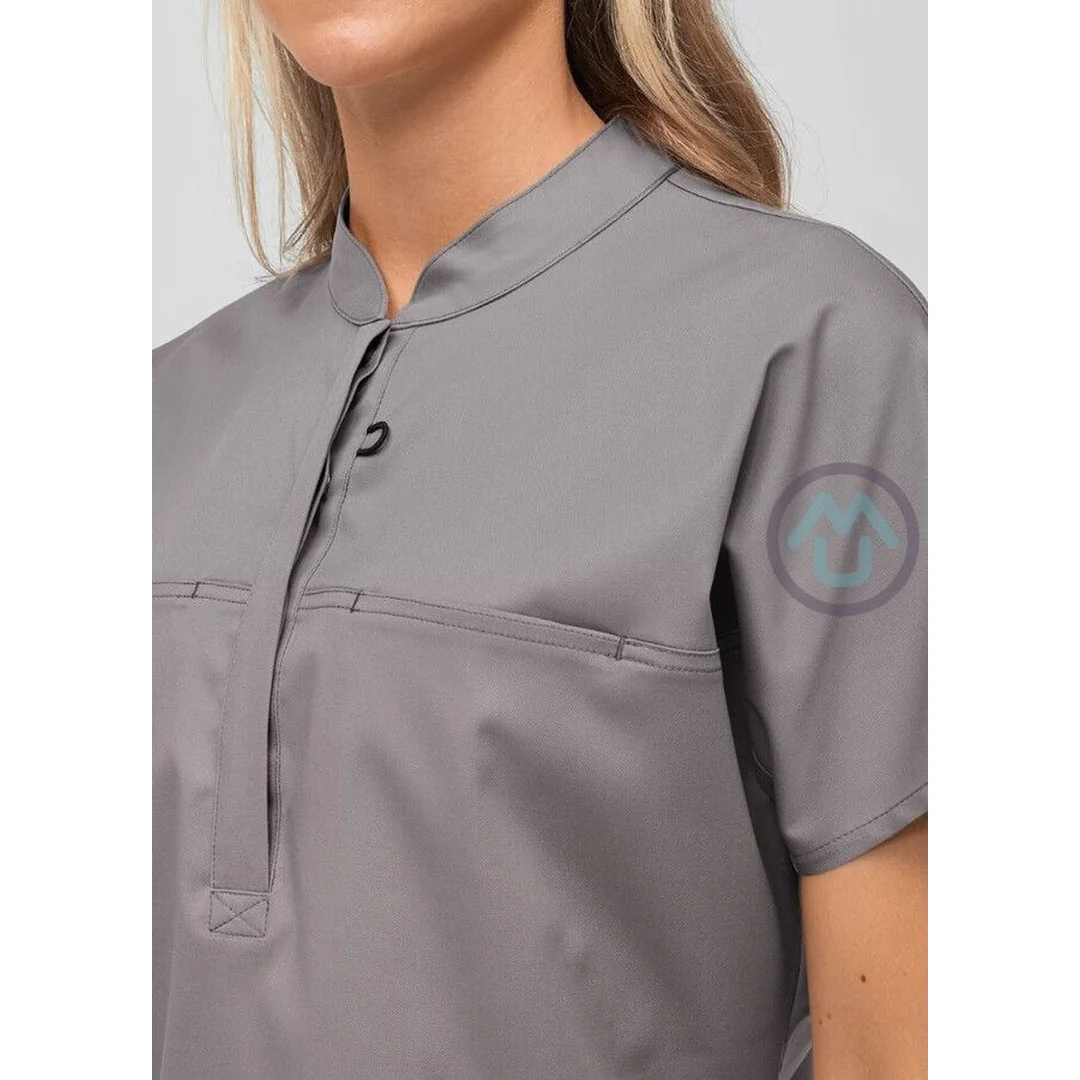 Zdravotnícka blúza LONDON (TENCEL™) - svetlo šedá M
