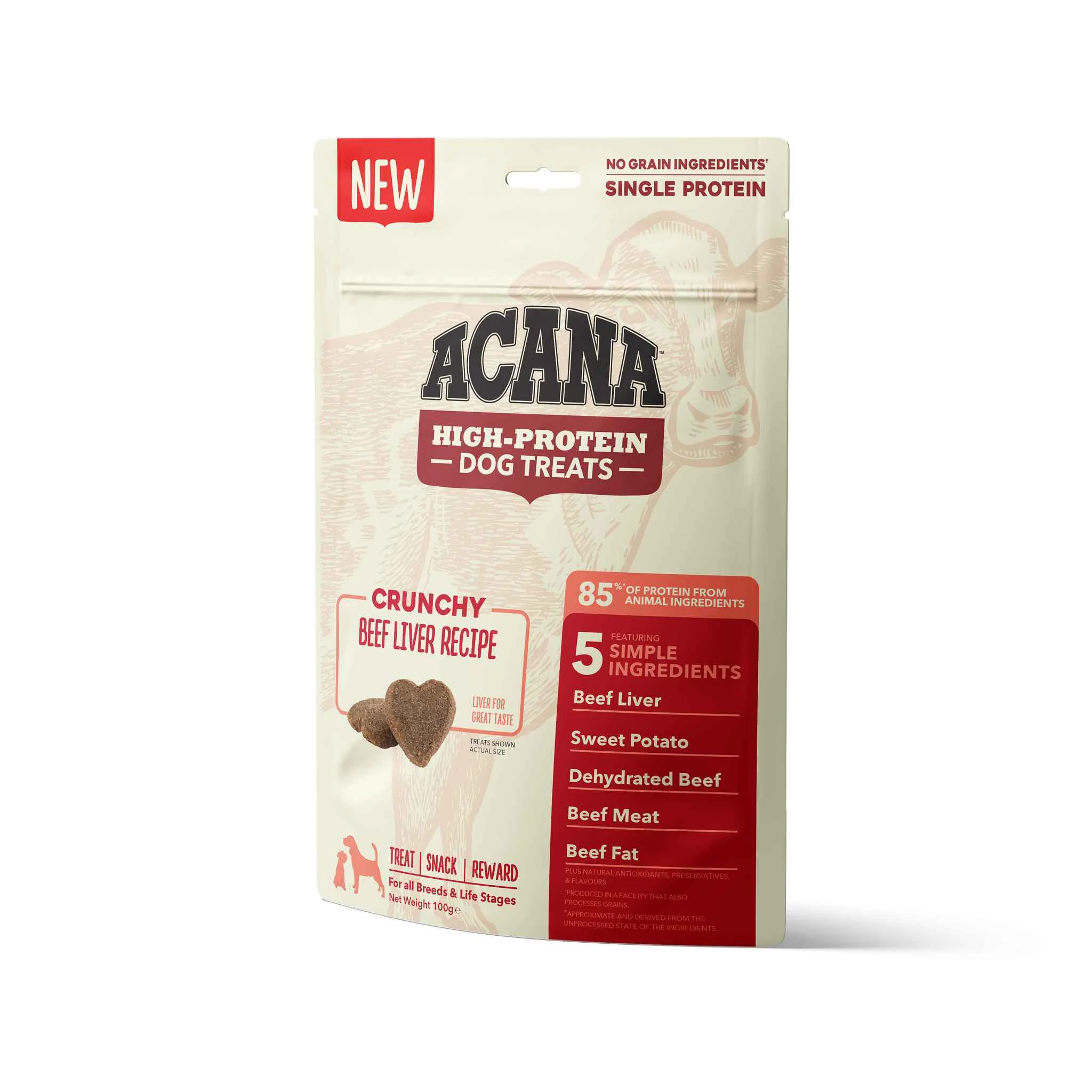 ACANA SUSIENKY HOVADZIA PECEN 100G A.U.V. 1×100 g, maškrta pre psy
