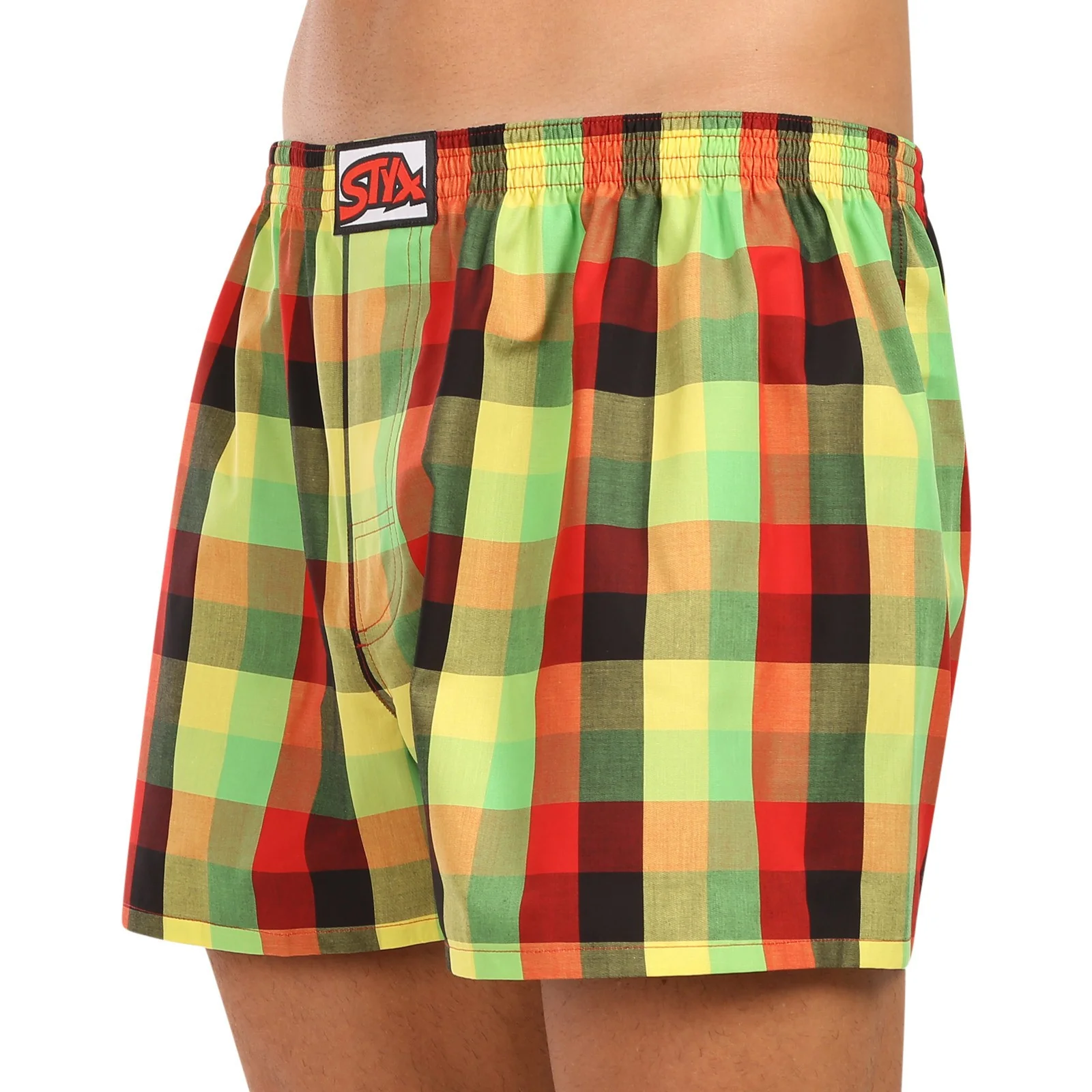5PACK pánske trenky klasická guma viacfarebné (5A110105) L