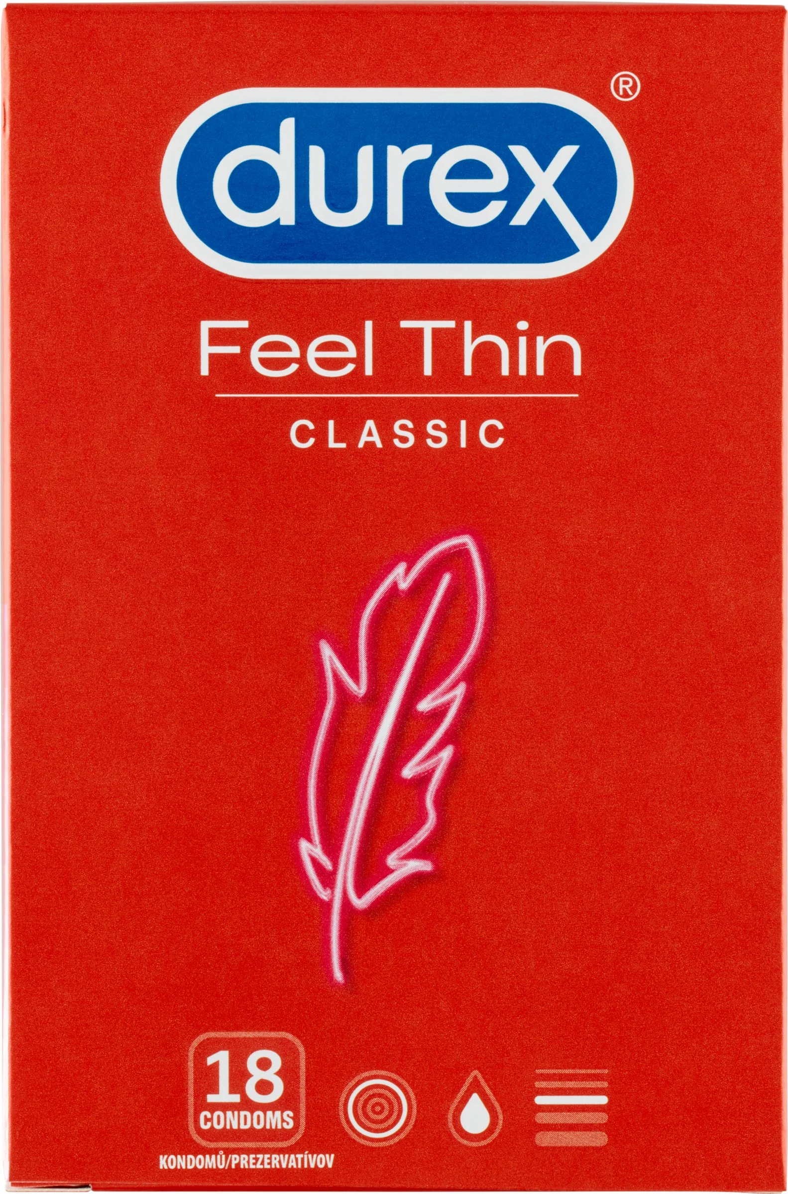 DUREX Feel Thin Classic 18 ks 1× 18 ks, kondómy