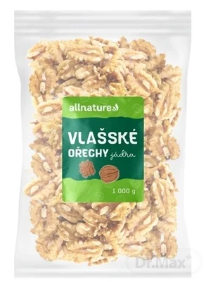 Allnature VLAŠSKÉ ORECHY jadrá 1×1000 g, vlašské orechy