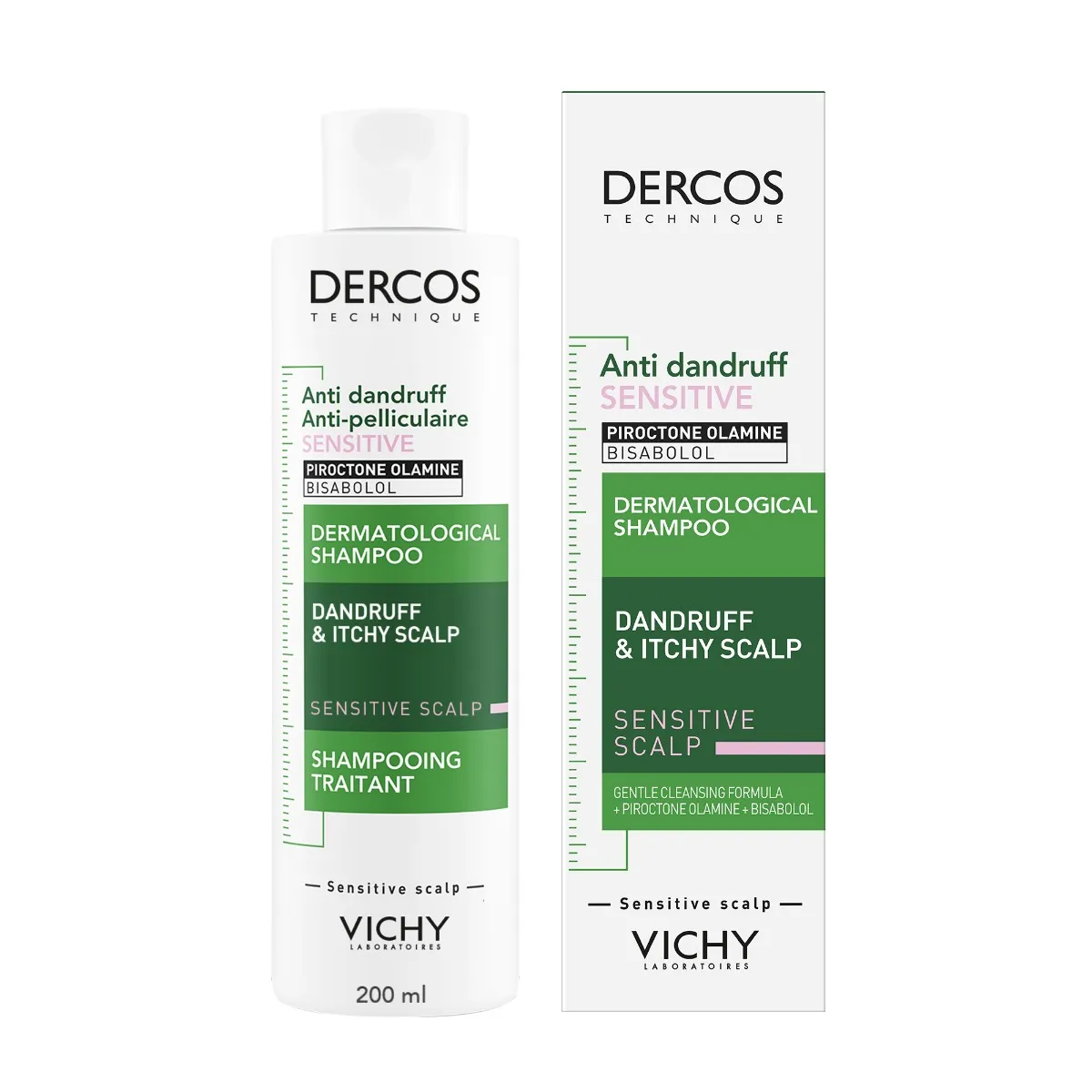 VICHY Dercos Šampón proti lupinám pre citlivú vlasovú pokožku 200 ml 1×200 ml, šampón