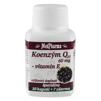 MedPharma KOENZÝM Q10 60 mg + Vitamín E 1×37 cps, výživový doplnok
