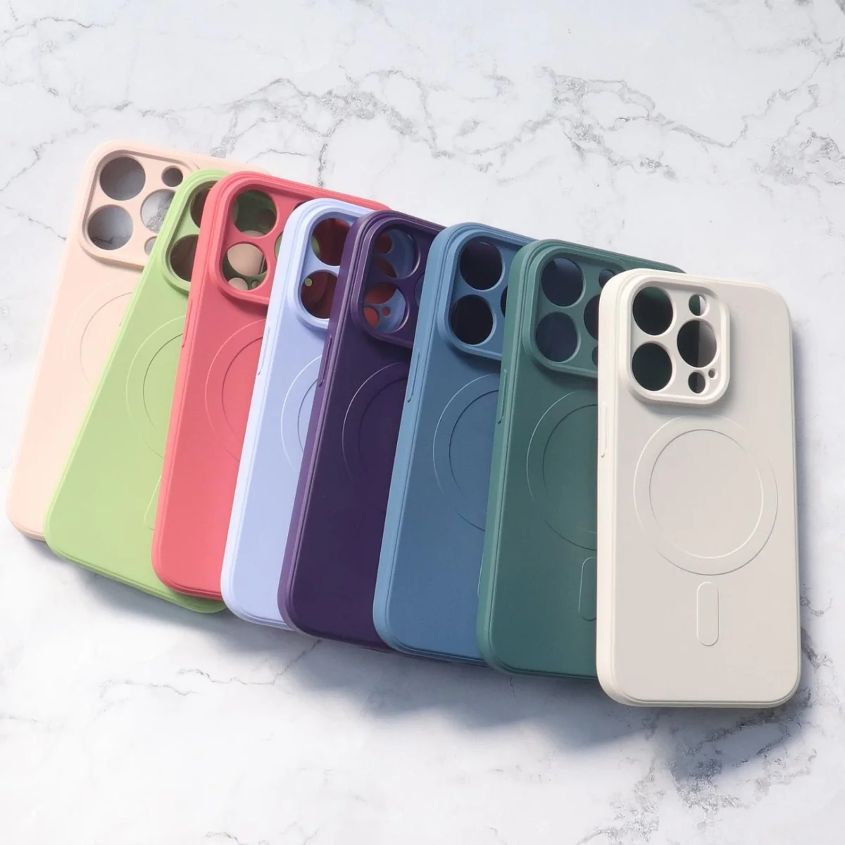 MG Silicone MagSafe kryt na iPhone 15 Pro Max, modrý